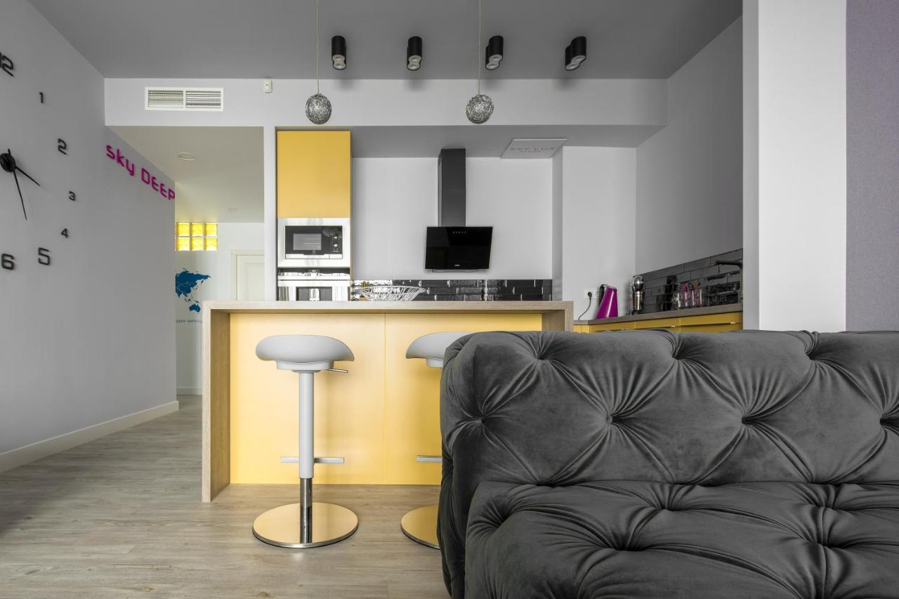 Sky Deep Jacuzzi 30 Floor Daire Klaipėda Dış mekan fotoğraf